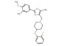 4-(2-fluorophenoxy)-1-{[2-(4-methoxy-3-methylphenyl)-5-methyl-1,3-oxazol-4-yl]methyl}piperidine