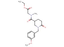 ethyl N-{[1-(3-methoxybenzyl)-6-oxo-3-piperidinyl]carbonyl}-N-methylglycinate