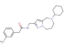 N-[(5-cyclohexyl-5,6,7,8-tetrahydro-4H-pyrazolo[1,5-a][1,4]diazepin-2-yl)methyl]-2-(3-methylphenyl)acetamide
