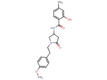2-hydroxy-N-{1-[2-(4-methoxyphenyl)ethyl]-5-oxopyrrolidin-3-yl}-4-methylbenzamide