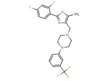1-{[2-(2,4-difluorophenyl)-5-methyl-1,3-oxazol-4-yl]methyl}-4-[3-(trifluoromethyl)phenyl]piperazine