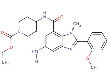 ethyl 4-({[5-amino-2-(2-methoxyphenyl)-1-methyl-1H-benzimidazol-7-yl]carbonyl}amino)-1-piperidinecarboxylate