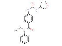 N-ethyl-N-phenyl-4-{[(tetrahydrofuran-3-ylamino)carbonyl]amino}benzamide