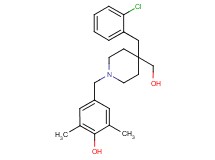 4-{[4-(2-chlorobenzyl)-4-(hydroxymethyl)-1-piperidinyl]methyl}-2,6-dimethylphenol