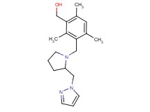(2,4,6-trimethyl-3-{[2-(1H-pyrazol-1-ylmethyl)pyrrolidin-1-yl]methyl}phenyl)methanol