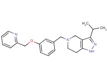 3-isopropyl-5-[3-(pyridin-2-ylmethoxy)benzyl]-4,5,6,7-tetrahydro-1H-pyrazolo[4,3-c]pyridine