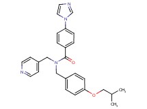 4-(1H-imidazol-1-yl)-N-(4-isobutoxybenzyl)-N-(4-pyridinylmethyl)benzamide