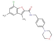 7-chloro-3,5-dimethyl-N-[4-(4-morpholinyl)benzyl]-1-benzofuran-2-carboxamide
