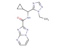 N-[cyclopropyl(1-ethyl-1H-1,2,4-triazol-5-yl)methyl][1,2,4]triazolo[1,5-a]pyrimidine-2-carboxamide