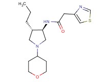 N-[rel-(3R,4S)-4-propyl-1-(tetrahydro-2H-pyran-4-yl)-3-pyrrolidinyl]-2-(1,3-thiazol-4-yl)acetamide hydrochloride