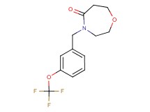 4-[3-(trifluoromethoxy)benzyl]-1,4-oxazepan-5-one