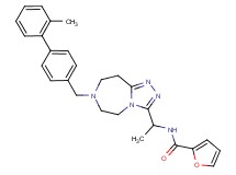 N-(1-{7-[(2'-methyl-4-biphenylyl)methyl]-6,7,8,9-tetrahydro-5H-[1,2,4]triazolo[4,3-d][1,4]diazepin-3-yl}ethyl)-2-furamide