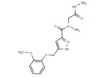 5-[(2-methoxyphenoxy)methyl]-N-methyl-N-[2-(methylamino)-2-oxoethyl]-1H-pyrazole-3-carboxamide