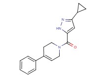 1-[(3-cyclopropyl-1H-pyrazol-5-yl)carbonyl]-4-phenyl-1,2,3,6-tetrahydropyridine