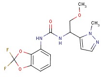 N-(2,2-difluoro-1,3-benzodioxol-4-yl)-N'-[2-methoxy-1-(1-methyl-1H-pyrazol-5-yl)ethyl]urea