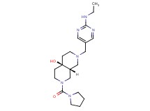(4aR*,8aR*)-2-{[2-(ethylamino)pyrimidin-5-yl]methyl}-7-(pyrrolidin-1-ylcarbonyl)octahydro-2,7-naphthyridin-4a(2H)-ol