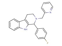 1-(4-fluorophenyl)-2-(2-pyridinylmethyl)-2,3,4,9-tetrahydro-1H-beta-carboline