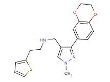 N-{[3-(2,3-dihydro-1,4-benzodioxin-6-yl)-1-methyl-1H-pyrazol-4-yl]methyl}-2-(2-thienyl)ethanamine