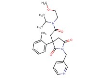 N-isopropyl-N-(2-methoxyethyl)-2-[3-(2-methylphenyl)-2,5-dioxo-1-(3-pyridinylmethyl)-3-pyrrolidinyl]acetamide
