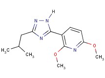 3-(3-isobutyl-1H-1,2,4-triazol-5-yl)-2,6-dimethoxypyridine