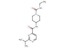 N-{1-[(ethylamino)carbonyl]piperidin-4-yl}-2-isopropylpyrimidine-4-carboxamide
