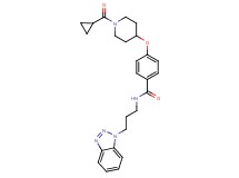 N-[3-(1H-1,2,3-benzotriazol-1-yl)propyl]-4-{[1-(cyclopropylcarbonyl)-4-piperidinyl]oxy}benzamide