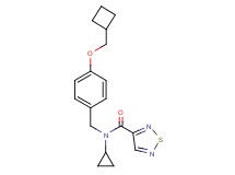 N-[4-(cyclobutylmethoxy)benzyl]-N-cyclopropyl-1,2,5-thiadiazole-3-carboxamide
