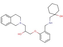 1-[({2-[3-(3,4-dihydro-2(1H)-isoquinolinyl)-2-hydroxypropoxy]benzyl}amino)methyl]cyclohexanol