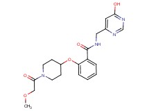 N-[(6-hydroxypyrimidin-4-yl)methyl]-2-{[1-(methoxyacetyl)piperidin-4-yl]oxy}benzamide