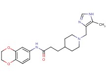 N-(2,3-dihydro-1,4-benzodioxin-6-yl)-3-{1-[(5-methyl-1H-imidazol-4-yl)methyl]piperidin-4-yl}propanamide