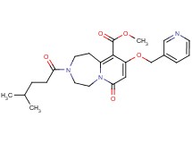 methyl 3-(4-methylpentanoyl)-7-oxo-9-(3-pyridinylmethoxy)-1,2,3,4,5,7-hexahydropyrido[1,2-d][1,4]diazepine-10-carboxylate