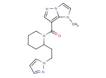 1-methyl-7-({2-[2-(1H-pyrazol-1-yl)ethyl]piperidin-1-yl}carbonyl)-1H-imidazo[1,2-b]pyrazole