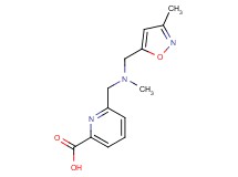 6-({methyl[(3-methylisoxazol-5-yl)methyl]amino}methyl)pyridine-2-carboxylic acid