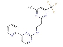 N-{2-[4-methyl-6-(trifluoromethyl)-2-pyrimidinyl]ethyl}-4-(2-pyridinyl)-2-pyrimidinamine