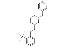 3-[(3-{2-[2-(trifluoromethyl)phenyl]ethyl}-1-piperidinyl)methyl]pyridine
