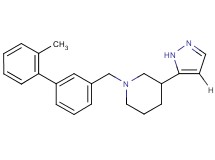 1-[(2'-methyl-3-biphenylyl)methyl]-3-(1H-pyrazol-5-yl)piperidine
