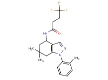 N-[6,6-dimethyl-1-(2-methylphenyl)-4,5,6,7-tetrahydro-1H-indazol-4-yl]-4,4,4-trifluorobutanamide