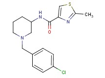 N-[1-(4-chlorobenzyl)-3-piperidinyl]-2-methyl-1,3-thiazole-4-carboxamide