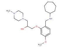 1-{2-[(cycloheptylamino)methyl]-5-methoxyphenoxy}-3-(4-methyl-1-piperazinyl)-2-propanol
