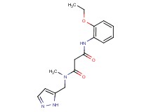 N'-(2-ethoxyphenyl)-N-methyl-N-(1H-pyrazol-5-ylmethyl)malonamide