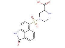 4-[(2-oxo-1,2-dihydrobenzo[cd]indol-6-yl)sulfonyl]piperazine-2-carboxylic acid