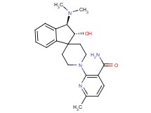 2-[(2R*,3R*)-3-(dimethylamino)-2-hydroxy-2,3-dihydro-1'H-spiro[indene-1,4'-piperidin]-1'-yl]-6-methylnicotinamide