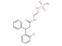 3-(2-chlorophenyl)-N-{2-[(methylsulfonyl)amino]ethyl}-3-phenylpropanamide