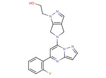 2-[5-[5-(2-fluorophenyl)pyrazolo[1,5-a]pyrimidin-7-yl]-5,6-dihydropyrrolo[3,4-c]pyrazol-1(4H)-yl]ethanol
