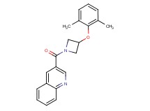 3-{[3-(2,6-dimethylphenoxy)-1-azetidinyl]carbonyl}quinoline