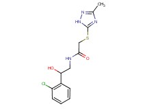 N-[2-(2-chlorophenyl)-2-hydroxyethyl]-2-[(3-methyl-1H-1,2,4-triazol-5-yl)thio]acetamide