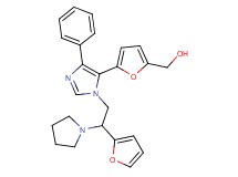 (5-{1-[2-(2-furyl)-2-pyrrolidin-1-ylethyl]-4-phenyl-1H-imidazol-5-yl}-2-furyl)methanol