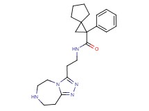 1-phenyl-N-[2-(6,7,8,9-tetrahydro-5H-[1,2,4]triazolo[4,3-d][1,4]diazepin-3-yl)ethyl]spiro[2.4]heptane-1-carboxamide