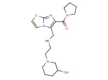 1-[2-({[6-(1-pyrrolidinylcarbonyl)imidazo[2,1-b][1,3]thiazol-5-yl]methyl}amino)ethyl]-3-piperidinol