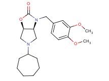 (3aS*,6aR*)-5-cycloheptyl-3-(3,4-dimethoxybenzyl)hexahydro-2H-pyrrolo[3,4-d][1,3]oxazol-2-one